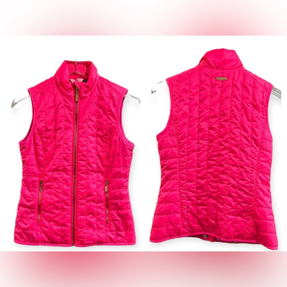 Lilly Pulitzer Skylar Vest Size XS Flamingo Pink